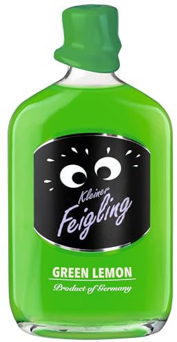Kleiner Feigling Green Lemon (1 x 500 ml) – Feinster Vodka mit spritzigem Limettengeschmack – Der kultige Party Schnaps für jede Feier – Frech, fruchtiger Shot – 15 % Vol.