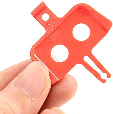 luukiy 5 Bremsbeläge Für Fahrrad, Fahrrad Bremsscheiben Abstandshalter Mountainbike Polypropylen Rot MTB Bremsbeläge