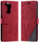 Vankii Cover per Oppo A94 4G/F19 Pro/F19 PRO Plus/A94 5G/A95 5G, Flip Caso Libro Portafoglio Custodia in Pelle PU Magnetica,Custodia Pelle TPU Silicone Antiurto,Funzione Supporto Slot Schede (Rosso)