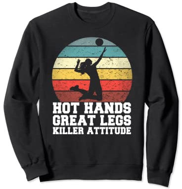 Volleyball Kleidung Volleyballer Outfit Beachvolleyball Sweatshirt