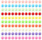 Ailebens 12 mm Spiel-Ersatz-Marmor-Kugeln, 120 Stück, einfarbige Acrylkugeln für chinesische Dame, Brettspiel, Regenbogen-Perlenspiel, Farbsortierspielzeug, Marmorspiele (10 Farben)