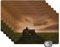Placemats Platzdeckchen Platzset Tischset 6-teilig Tischdeko Untersetzer 45x30 cm Traktor - Landwirt - Nebel