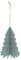 Christbaumschmuck Papierbaum Grüntöne Weihnachtsdeko Deko 15cm Klein, Farbe:Mint