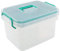 Vareone 1-Pack Plastic First Aid Storage Box, Portable Medicine Container with Compartment
