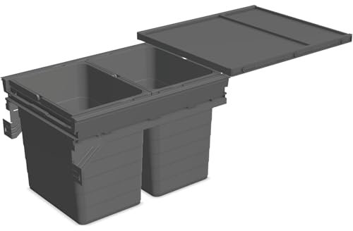 NINKA Abfalltrennsystem Set eins2fünf KB 450/NL 500 mm dunkelgrau