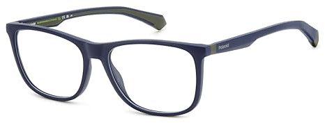 Polaroid Herren Brille mit Sehstärke Rechteckig | Gefertigt aus Acetat, optional mit Sonnenbrillentönung oder Blaulichtfilter, inklusive Brillenetui