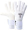 T1TAN White Beast 3.0 - Torwarthandschuhe mit Fingerschutz - Fußballhandschuhe für Jugendliche & Erwachsene, Unisex - Negative Cut und 4mm Gecko Grip - Gr. 8
