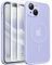 CAPRARO Magnetic Case for iPhone 14, Compatible with MagSafe, Full Camera Protection, 14FT Drop Protection, Shockproof, Slim Translucent Matte Phone Case, Lilac