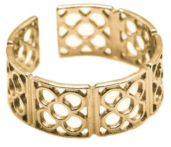 MAJALE Damenringe mit Blume von Barcelona, Panot-Ring von Barcelona, robust, nickelfrei, Edelstahl, ideales Souvenir, entworfen in Barcelona, Metall, Kein Edelstein