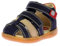 Kickers Pod, Sandales Garçon, Marine Beige Orange, 26