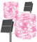 SOLARBABY Solar Lichterkette Aussen,2×20M 200 LED Solarlichterkette Außen Wetterfest, 8 Modi IP65 Wasserdicht Weihnachtsdeko Lichterkette, Weihnachtsbeleuchtung Außen für Balkon Garten Party Deko-Rosa