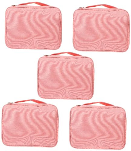 FOMIYES 5st Aufbewahrungstasche Für Blutzuckermessgeräte Diabetiker-versorgungsfall Reisekoffer Für Diabetiker Tasche Für Glukosemessgerät Diabetischer Fall Arztbedarf Rosa Oxford-stoff