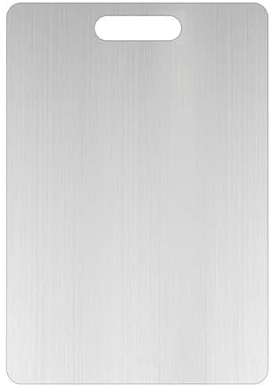 Yamato, Tagliere In Titanio, Tagliere In Titanioper Cucina, Tagliere In Titanio Taima, Taglieredefinitivo, Tagliere In Acciaio Inossidabile (Argentato,S(30 * 20cm))