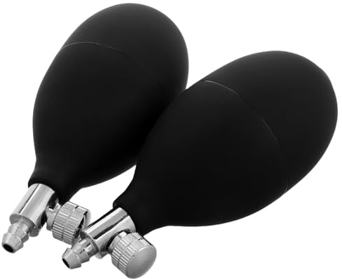 TOBBOMEY 2 piezas de bomba de inflado manual con válvula de liberación de aire bomba de mano para medidor de presión arterial almohada inflable cojín de masaje y dispositivos de limpieza nasal para el