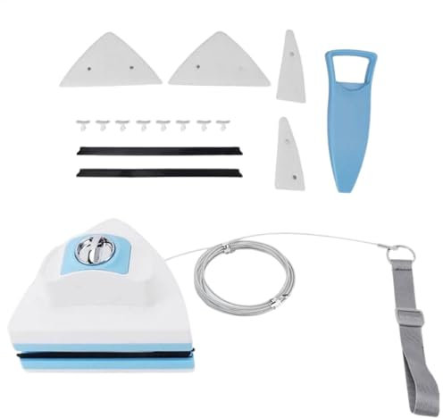 Limpiador de ventanas magnéticas, herramienta de limpiador de vidrio magnético - Cepillo de limpiaparabrisas ergonómico ajustable | Herramienta de limpieza para el hogar, cepillo de vidrio al aire lib