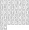 LBJFYHJN 42 Stück Schablonen Buchstaben und Zahlen, überstreichbar und Sprühbar, Wiederverwendbar, Schablonen für DIY-Malerei,Wandgraffiti, Holzschild, Kuchen, Malerei, Dekoration（2 Zoll)