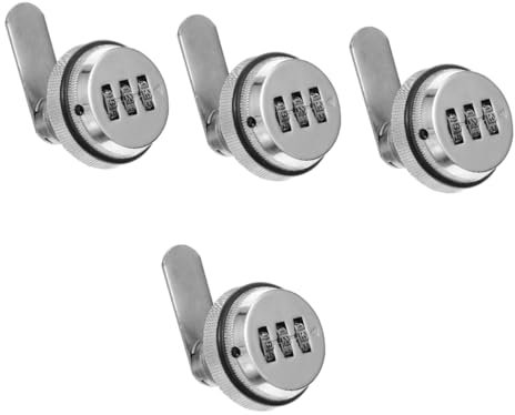 Hemobllo 4pezzi Serratura Combinata Per Armadietti e Serratura Elettrica Per Protezione Privata Facile Installare Per e Scatole