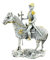 57 SPECIAL REPLICAS Skulptur Deko Figur - ZINNRITTER zu Pferd mit Kettenhemd - Figur als Geschenk für Wohnzimmerdekoration Figuren Deko
