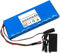 Batterie de Vélo Électrique 36V 20Ah Batterie en PVC Batterie Lithium-Ion Rechargeable 10S1P Avec BMS et Chargeur Intégrés XT60+DC