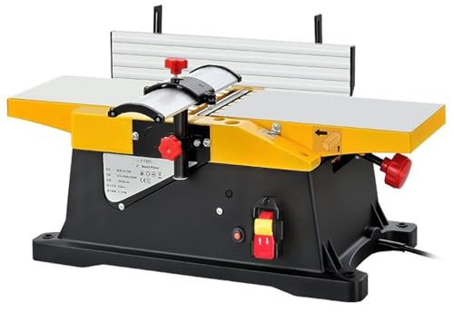 Planer Woodworking Multifunctional Electric Planer, Desktop Woodworking Planer, Household Power Tool Small Bench Planer (Planer+Stand)