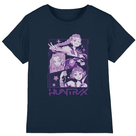 Kpop Demon Hunters Unisex Kids K-pop Demon Hunters - Huntrix Huntr/X Manga Panels Trio Kids T Shirt T-Shirt