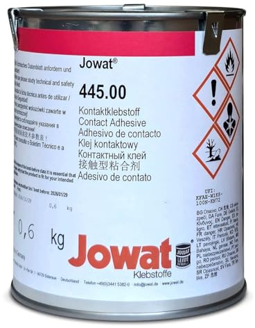 Jowat 445.00 CR Kontaktkleber Contaxa – 0,6 kg Dose | Gelblicher Lösemittelkleber für Holz, Kunststoffe & Metall