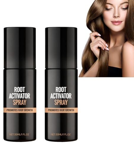 2PC Hair Growth Spray, Biotin Hair Growth Serum Spray for Thinning Hair, Plant-Based Hair Thickening Spray for Women & Men All Hair Types, Advanced Hair Thickening Oil Formula (2PC-30ML)