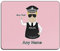 UNIGIFT Mauspad, personalisierbar – (Assistent), Kommitur/Chief Constable (Polizei-Design, Farbe), Namensnachricht, einzigartiges Pad AC – blond/gelber Polizist Hut Cap