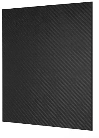 OTOTEC - Placa de fibra de carbono 3K, grosor de 0,5 a 2 mm, 2 mm