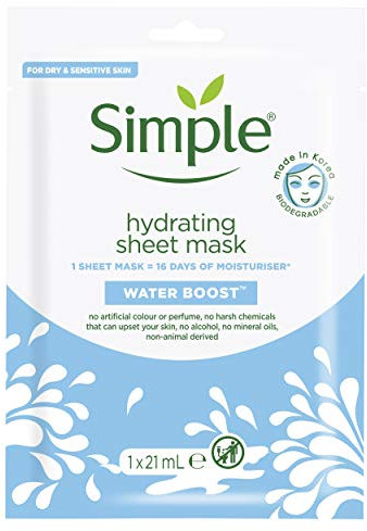 Simple Mascarilla Facial Hidratante Water Boost