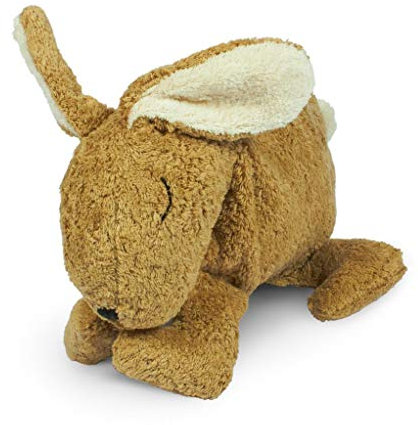 Kleiner SENGER NATURWELT Kuscheltier-Hase, Beige I Kuscheliger Begleiter, geeignet ab 3 Monaten I GOTS-zertifiziertes Plüschtier mit herausnehmbarem Wärmekissen zum Erhitzen oder Kühlen