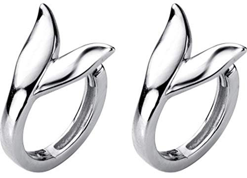 Mermail Tail Creolen für Damen Mädchen 925 Sterling Silber Knorpel Ohrringe Kleine Huggie Creolen