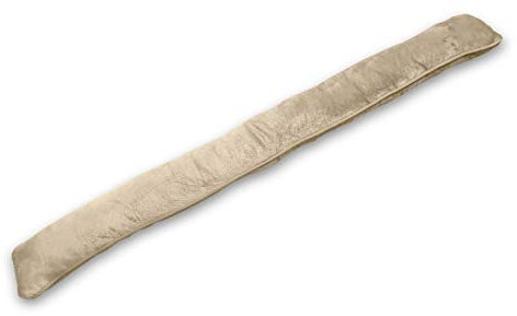 Zugluftstopper für Fenster und Tür Taupe 88 cm // 600 Gramm Zugluftstop Luftzugstopper Türbodendoppeldichtung Türisolierung Windstopper Durchzug Zugluftstopper