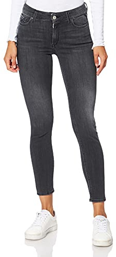 Replay Damen Jeans Luzien Skinny-Fit mit Power Stretch, Dark Grey 097 (Grau), 29W / 30L