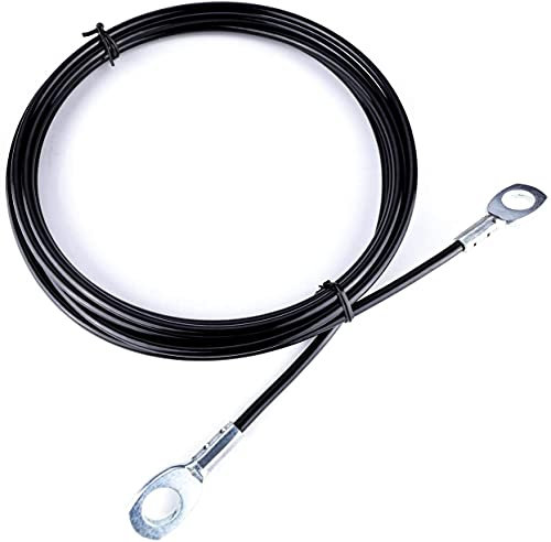 Libershine 3 m Gym Kabel Draht Fitnessgerät Stahlseil Buding Stahlseil Drahtseil Ummantelt Stahlseil ummantelt mit Ösen für Latzug Kabelzug Seilzug Fitness Home Gym Riemenscheibensystem