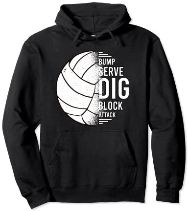 Volleyball für Volleyballmannschaft und Beachvolleyball Pullover Hoodie