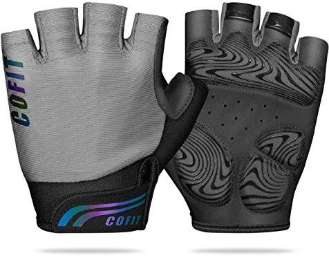 COFIT Fahrradhandschuhe Halb Finger für Herren und Damen–Leichte, Atmungsaktive Bike-Handschuhe mit Gel-Dämpfung und Rutschfestem Grip für MTB, Rennrad & Fitness