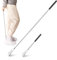 Chausse-pieds Long Manche, 2Pcs Chausse-pied Télescopique pour Personne Âgée/Homme/Femme/Enfant/Femme Enceinte, Chausse-pied en Acier Inoxydable a un Design Télescopique et Chausse-pied Long(30-66cm)