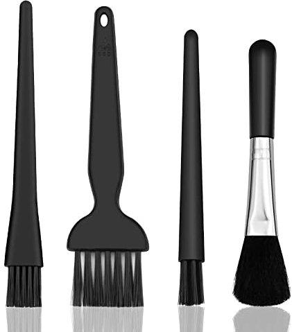 4 Piezas Cepillos Antiestáticos para pc Teclado Antiestático Cepillo de Limpieza de Teclado de PC Kit,Kit de Cepillo de Limpieza de Polvo para Cámara de Computadora