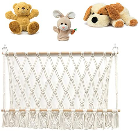 CHAODI Jumbo-Spielzeug-Aufbewahrungs-Hängematte - Gefüllte Tier-Aufbewahrungsnetz-Hängematte,Jumbo-Spielzeugnetz-Hängematte für Kuscheltiere, Wandschlinge, Ecke, extra groß, für Kinder, Kinder