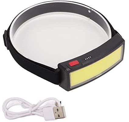 COB-Stirnlampe,LED-Stirnlampe Taschenlampe, Taschenlampe Mit Hoher Helligkeit, Leichtes LED-Stirnlicht, Wiederaufladbare Stirnlampen Zum Angeln, Camping, Wandern, Laufen, Night Buddy Scheinwerfer