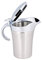 Olla Térmica para de Acero Inoxidable 304, Olla para Salsera con Aislamiento de Doble Pared con Tapa, Cubeta para Servir con Boquilla Antigoteo para Jugo, de Tomate, (Grande 750ml)