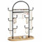 niffgaff Schmuckständer Schmuck Organizer Schmuckaufbewahrung Jewelry Organizer Ohrring Aufbewahrung Schmuckbaum Holztablett Schwarz 32cm Groß