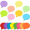 Farbige Haftnotizen, 16 Farben 800 Blatt Blasen Form Selbstklebende Haftnotizzettel, Sticky Notes für Büro Schule Zuhause Memo Notizblöck 70 x 70 mm