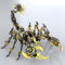 Metalkitor Skorpion 3D Metall Puzzles Kits für Erwachsene Teens - 454 Teile - Mechanische Montagemodelle - 4 Stunden Bauen Dekorationen(Gold Schwarz)