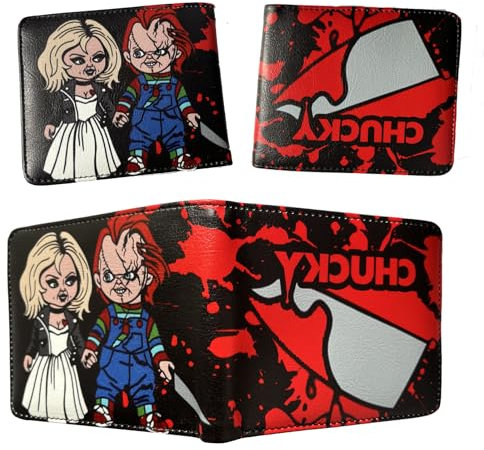 Cfiriec Halloween Horror Wallet Skull Wallet für Fans Geschenk (1), 3, Casual