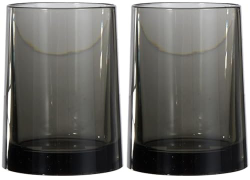 Kleine Wolke 5059901852 Zahnputzbecher Pino, anthrazit, 70x95 mm (Packung mit 2)