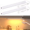 Hensam Unterbauleuchte Led Dimmbar, 2Stück 42cm Lichtleiste küche mit Berührungsloser Sensor, Küchenlicht Unterbau Beleuchtung für Schrank,Regale,Werkbank, 3000K