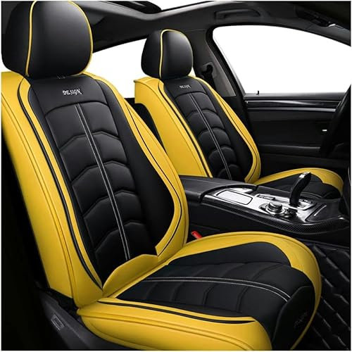ORAWLE Sitzbezüge Auto Autositzbezüge Universal Set für Opel Corsa B/Corsa C/Corsa D/Corsa E/Corsa F Auto Zubehör: Gelb
