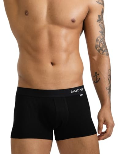 BIMONI Premium Very Soft Viskose Herren Low Rise Sexy Boxer Brief Unterhose Boxershorts Trunk Männer Hipster Unterwäsche